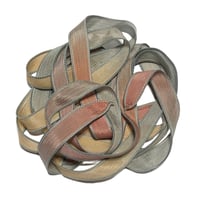 Image 3 of 1PC. SAHARA  42" hand dyed wrist wrap bracelet silk ribbon/by COLOR KISSED SILK