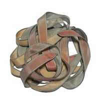 Image 5 of 1PC. SAHARA  42" hand dyed wrist wrap bracelet silk ribbon/by COLOR KISSED SILK