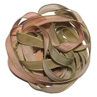 Image 1 of 1PC. SOUTHERN PEACH 42" hand dyed wrist wrap bracelet silk ribbon/by COLOR KISSED SILK