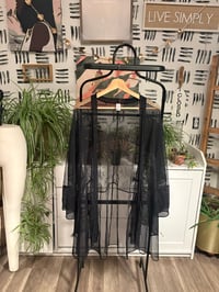 Image 1 of  Black lace robe