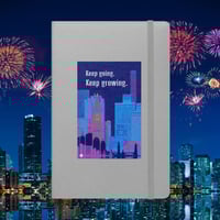 Image 1 of Rise Above Hardcover Journal (Blue, Gray, White)