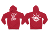 Red and White Hoodie