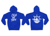 Blue and White Hoodie