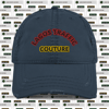 LAGOS TRAFFIC COUTURE DISTRESSED CAP