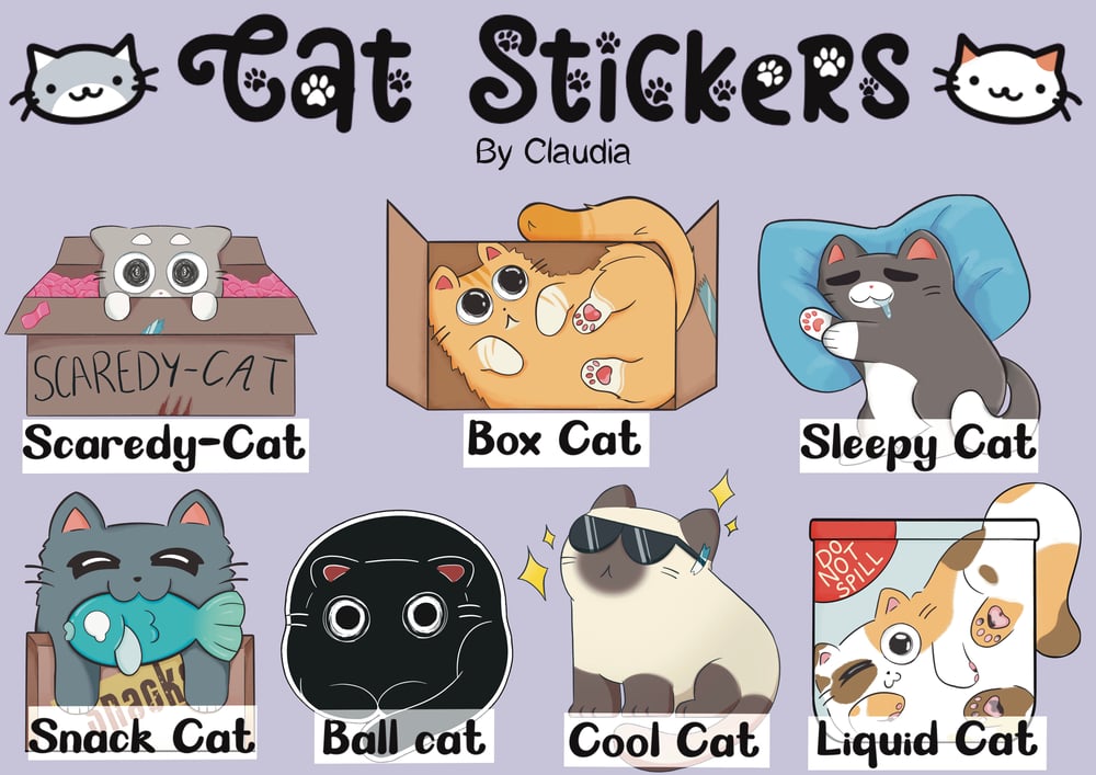 Image of Generation 1 - Cat Stickers