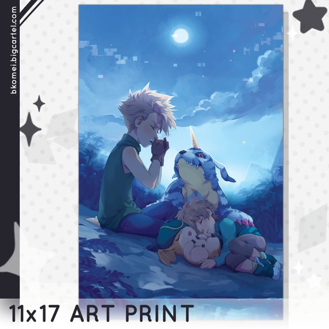 Digimon Matt & TK - 11x17" Art Print
