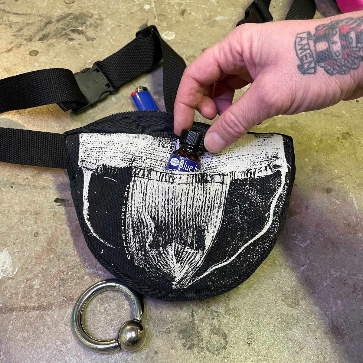 Image of Jock Strap Cross Body Bag w/ Secret Poppers pocket 