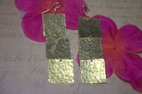 Image 1 of Rectangle Textured Earrings