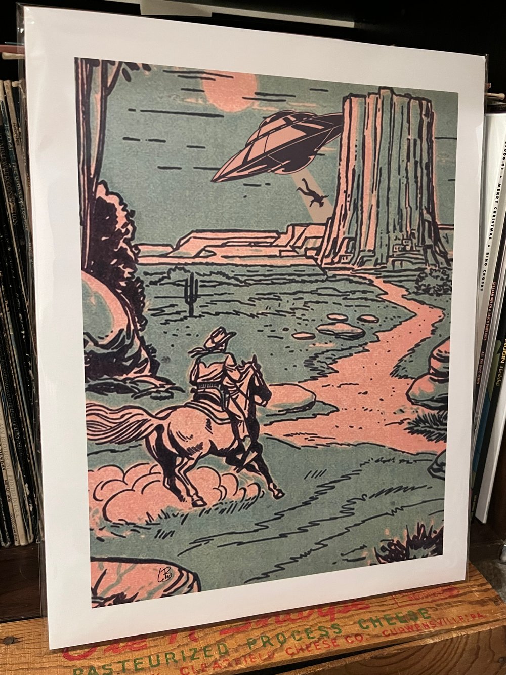 Hell No Silver Poster Print