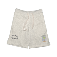 Image 1 of Palm Tree Cursive Logo Shorts (Ash Gray)
