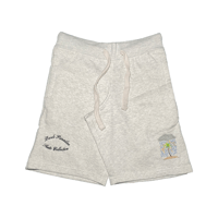Image 2 of Palm Tree Cursive Logo Shorts (Ash Gray)