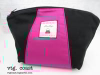 Image 1 of Color Block Cosmetic Bag