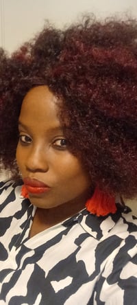 Image 3 of Coral Red Tassel Earrings | Lady Temitope Signature Collection