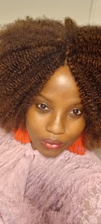 Image 5 of Coral Red Tassel Earrings | Lady Temitope Signature Collection