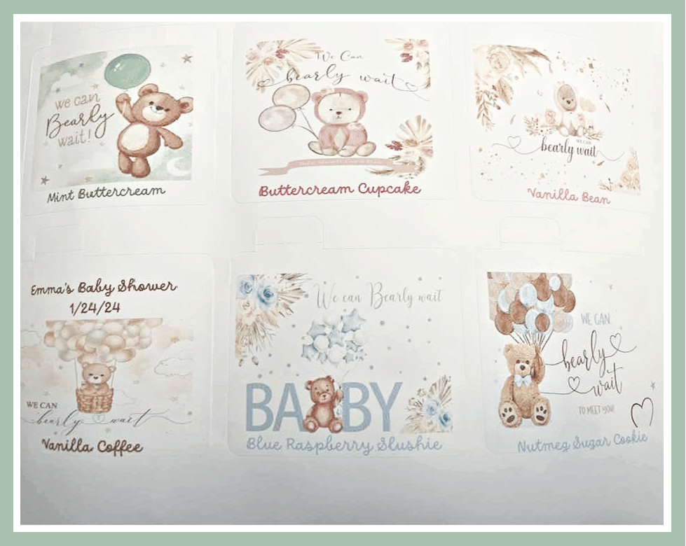Image of We Can Bearly Wait Organic Lip Balm Baby Shower Favors