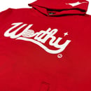 Image 4 of Worthy Script Hoodie Red