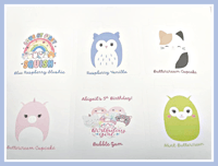 Image 3 of SquishMallow Inspired Organic Lip Balm Party Favors 