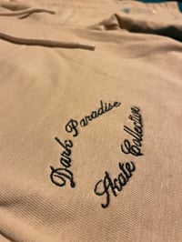 Image 3 of Palm Tree Cursive Logo Shorts (Sand)