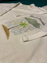 Image 3 of (1of1) Palm Tree Cursive Logo Hoodie (White)