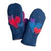 2024 Edit Repurposed Wool Sweater Warm Heart Mittens