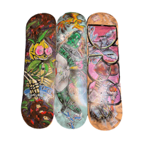 Image 1 of Dark Paradise "What-a-Trip" Skate Deck Set 8.5"