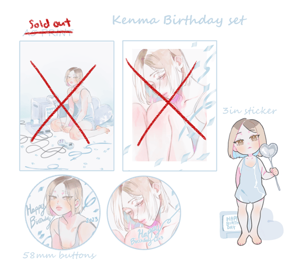 Image of Kenma birthday set