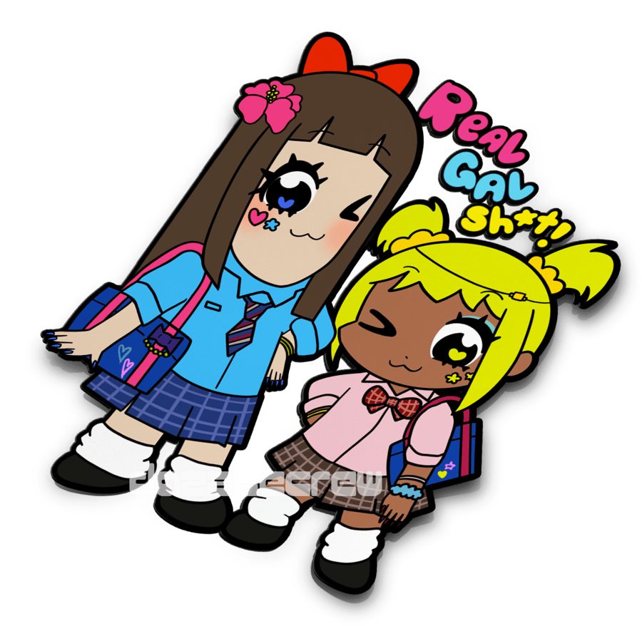 Image of Real Gal Sh*t Pop Team Epic Gyaru sticker