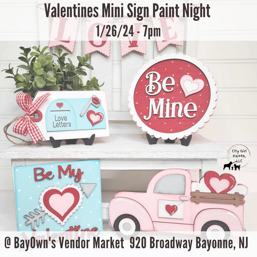 Valentines Mini Sign Paint Night 