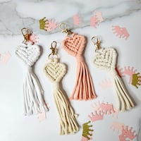 Image 1 of BOHO HEARTS  keychains 
