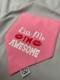 Image 2 of Kiss Me I’m Awesome Bandana 