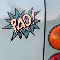 Image 2 of PAO! Stickers designed by Inkymole, muted
