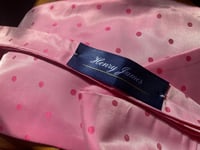 Image 1 of Handmade Pink Polka Self Tie Cravat