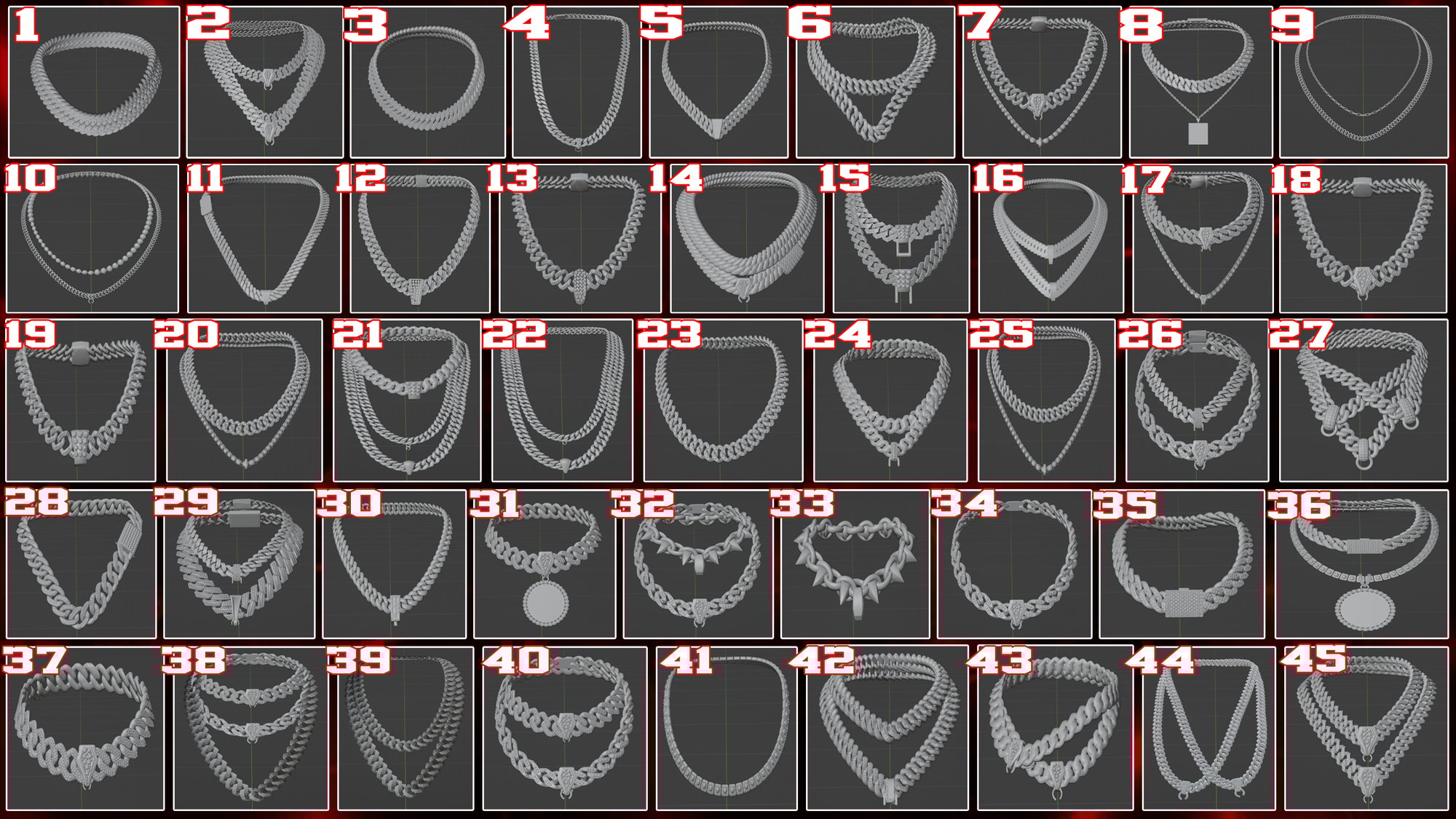 Chains & Pendants Pack | RelentlessdDevShop