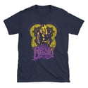 ABSU - LIBER CORDIS CINCTI SERPENTE - PURPLE & YELLOW PRINT (DARK HEATHER, WHITE, BLUE)