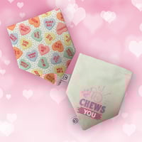 Image 1 of I Chews You Reversible Bandana 