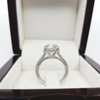 Image 1 of VS1 Brilliant Cut Real Diamond Engagement Ring