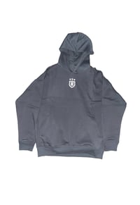 Image 4 of Cadet Grey Emblem Hoodie