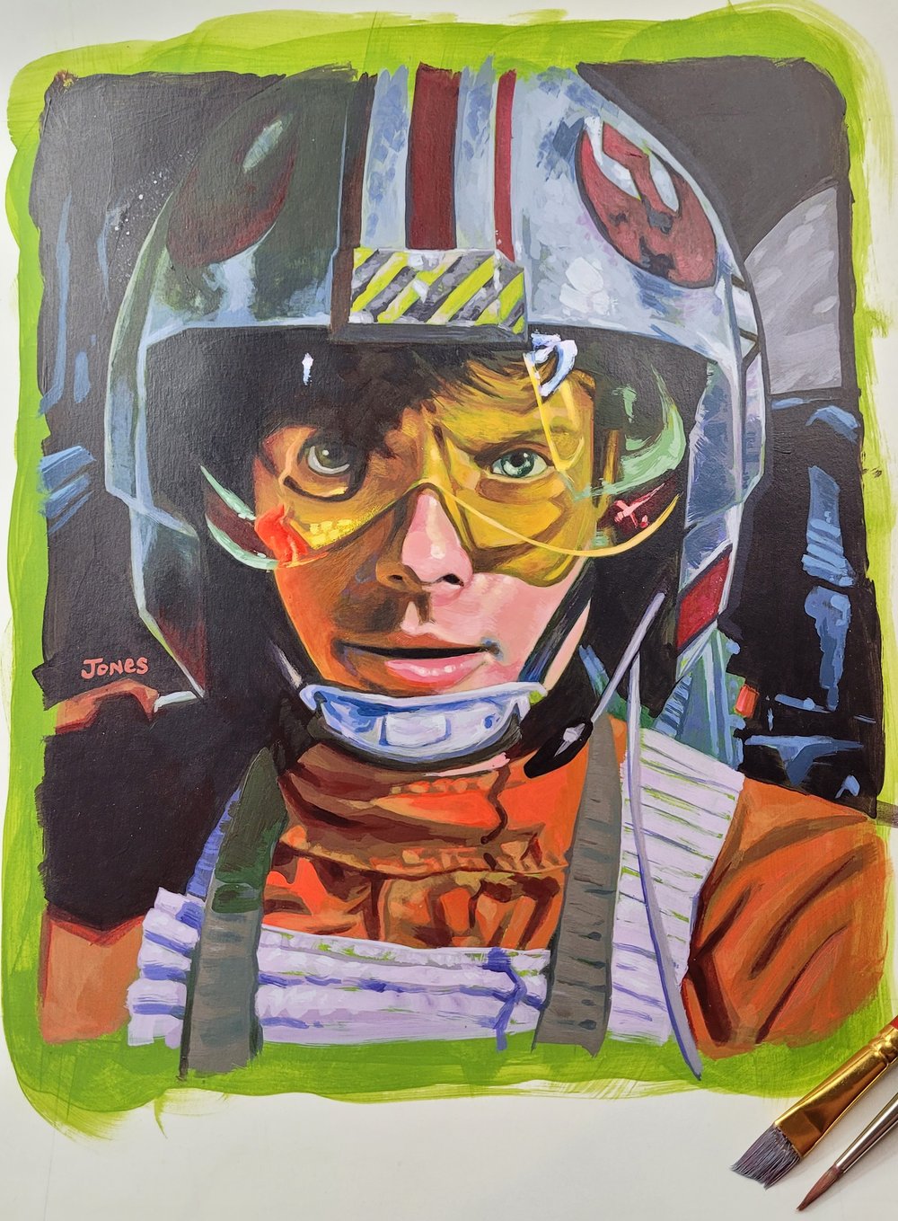 'Luke: Star Wars' Portrait Painting 