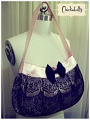 Image of Satin & Black Lace Chickabilly Bag