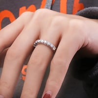 Image 4 of Round Cut Real Diamond Engagement Ring