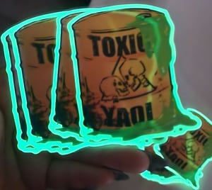 3" Toxic Yaoi GLOW IN THE DARK Stickers!