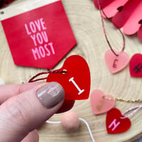 Image 1 of Tiny Initial Heart Tags