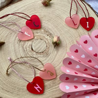 Image 2 of Tiny Initial Heart Tags