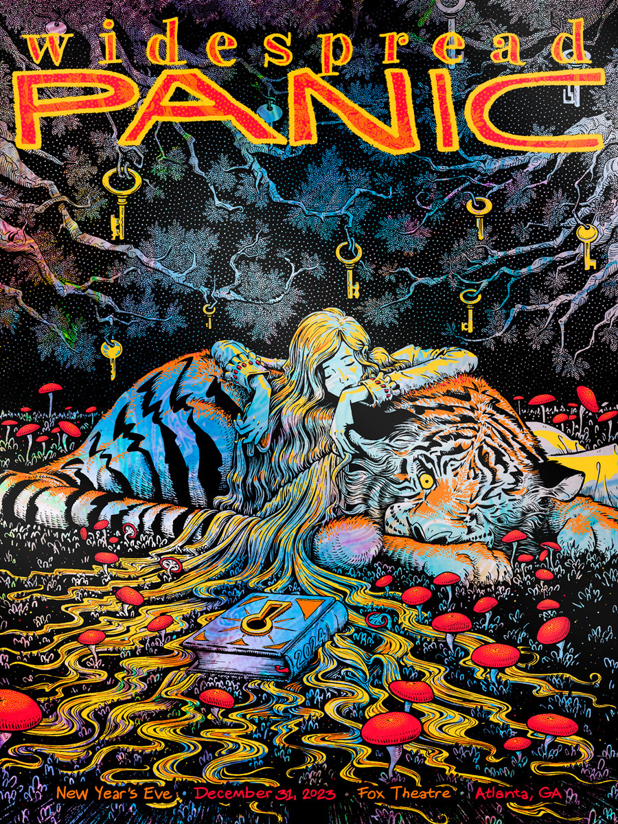 Widespread Panic New Year's Eve 2023/24 Hazy Waves HoloFoil JAMES