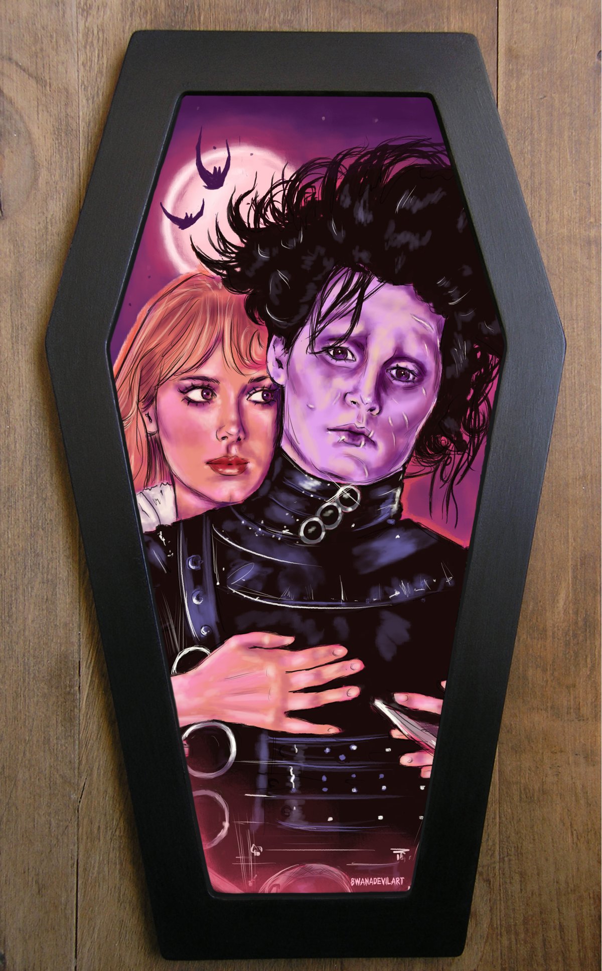 Image of LIMITED EDITION Edward and Kim Coffin framed Art (WORLDWIDE SHIPPING)