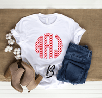 Hearts Monogram T-Shirt