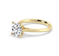 Image 4 of Real Diamond Solitaire Engagement Ring/Wedding Band