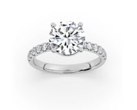Image 3 of Solitaire Real Diamond Engagement/Wedding Ring