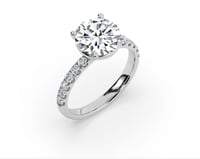 Image 1 of Solitaire Real Diamond Engagement/Wedding Ring