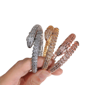 Image 1 of Iced Snake Bling Bracelet